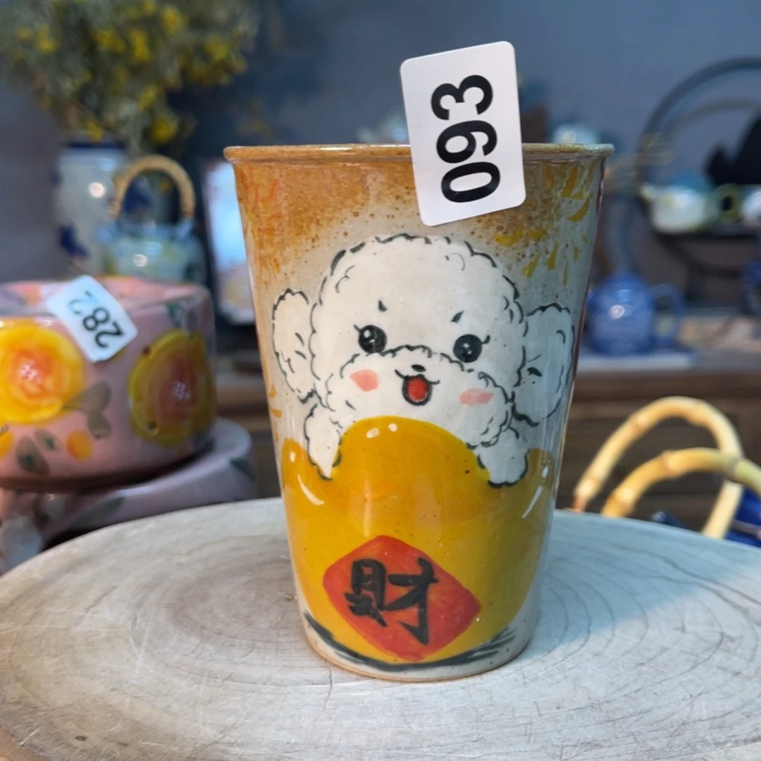 杯素浅陶瓷手工手绘