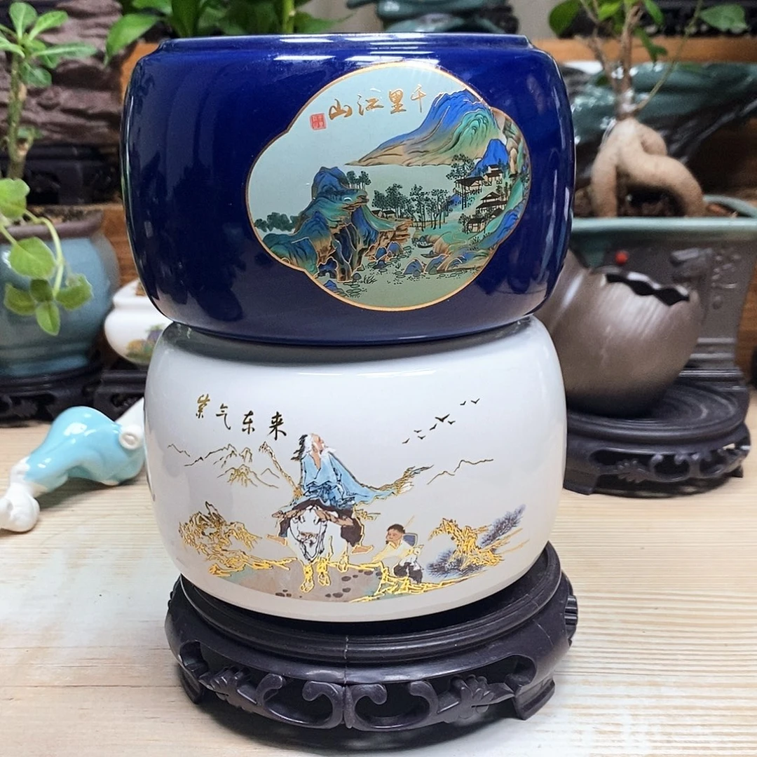 紫砂花盆陶瓷艺术