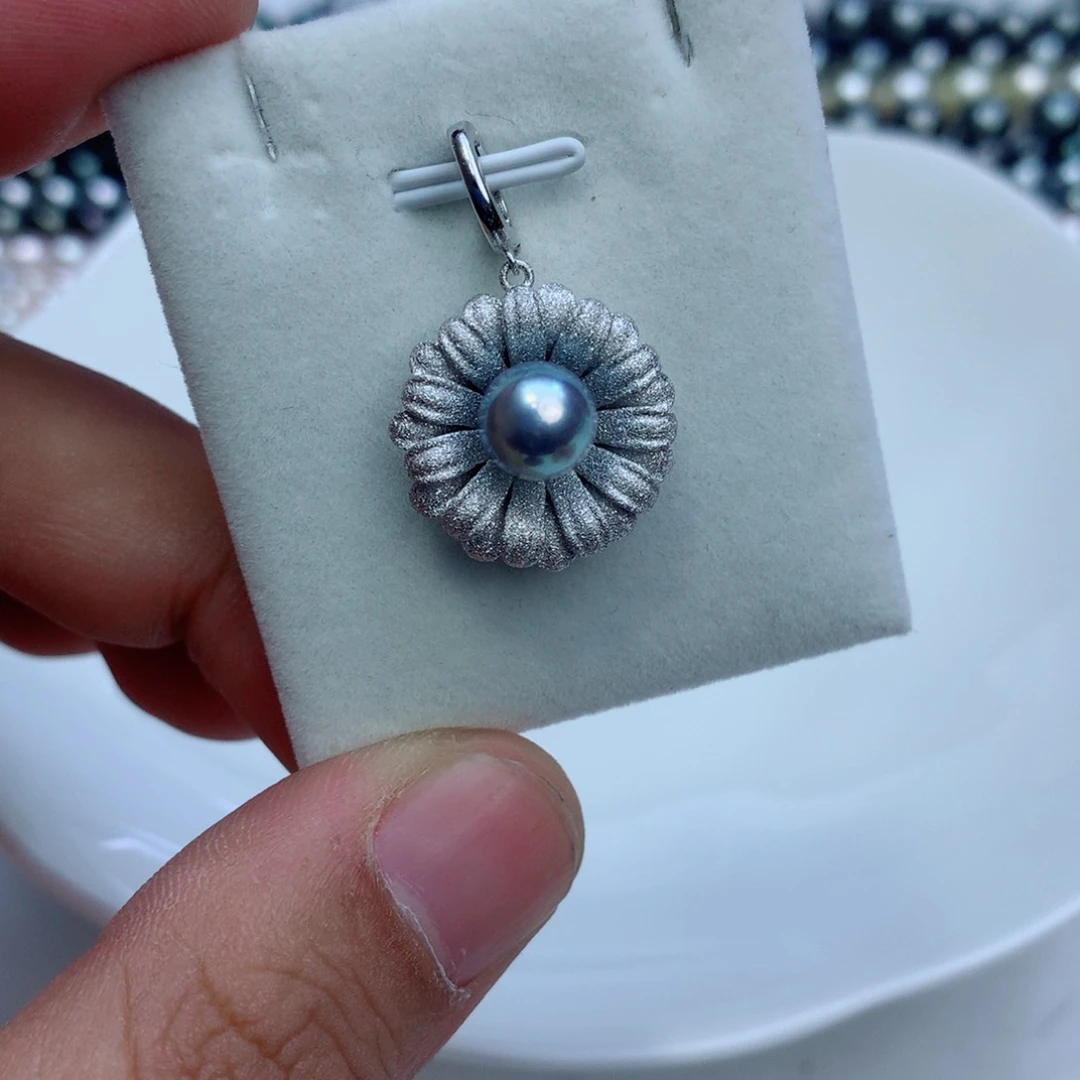 海水珍珠颈饰银S925镶嵌