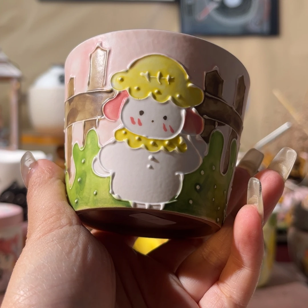 杯景德镇陶瓷文创手绘水杯