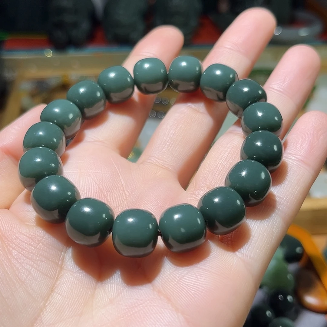 和田玉（青玉）未镶嵌手链