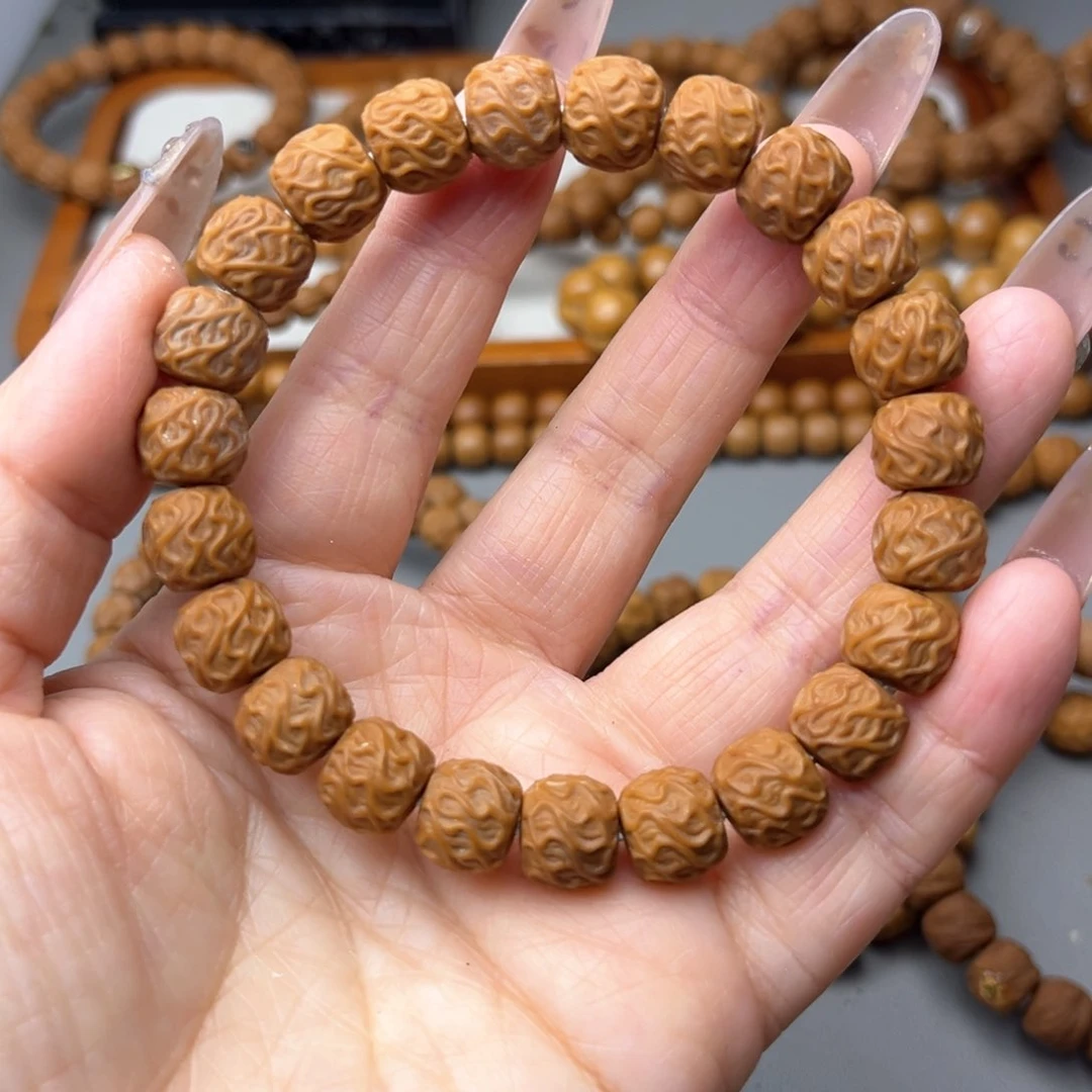 核桃手串/手链返油虎须龙纹