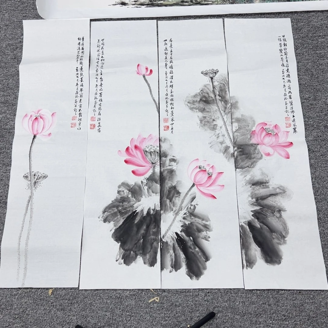 国画纯手绘字画宣纸