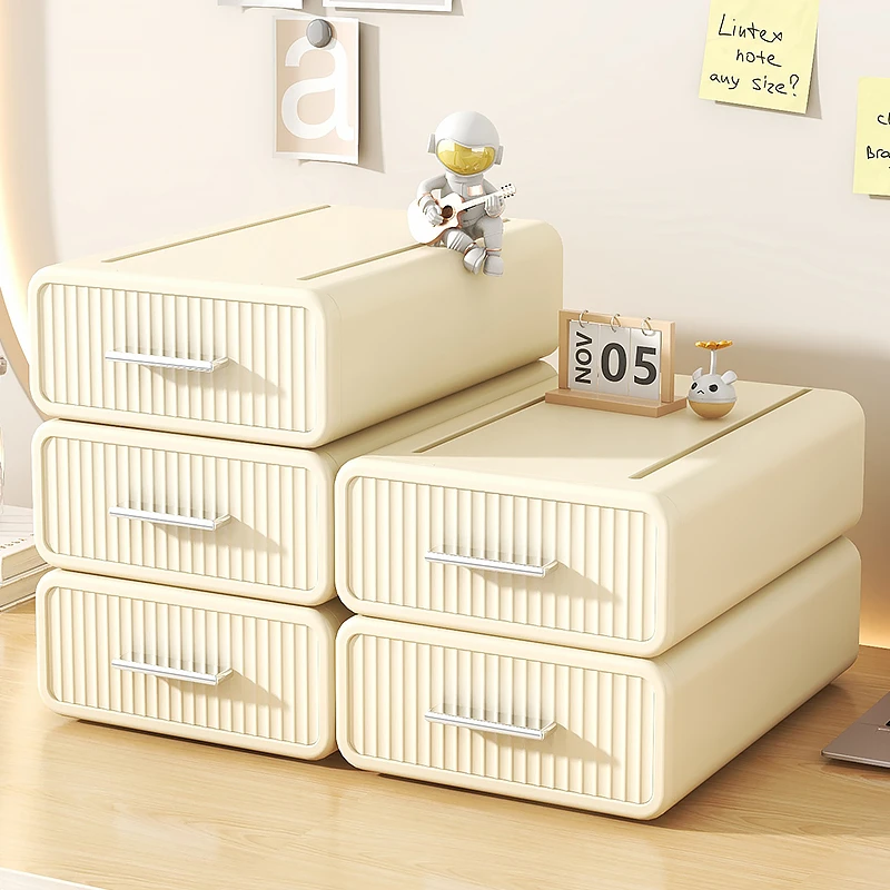 抽屉式桌面收纳盒办公室小储物盒子宿舍书桌置物架文具杂物整理盒