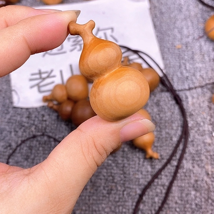 檀香木无事牌老山檀香葫芦吊坠