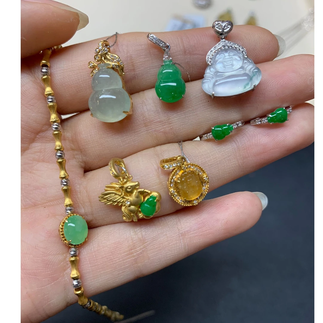 【彩虹盘】翡翠-多样性发其一|AL004|CXQ21