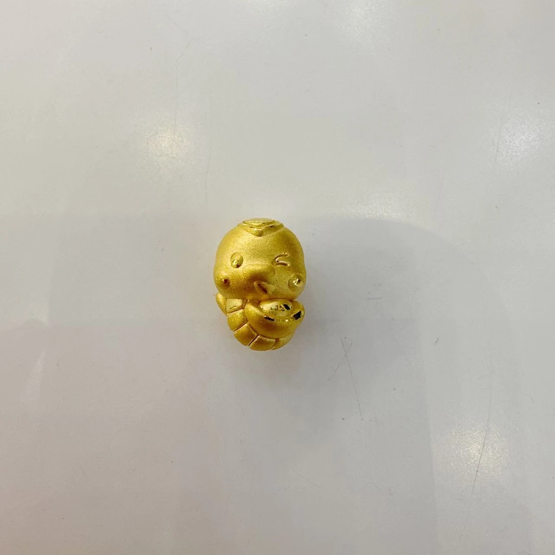 Chow Tai Seng/周大生足金生肖小蛇编绳通孔