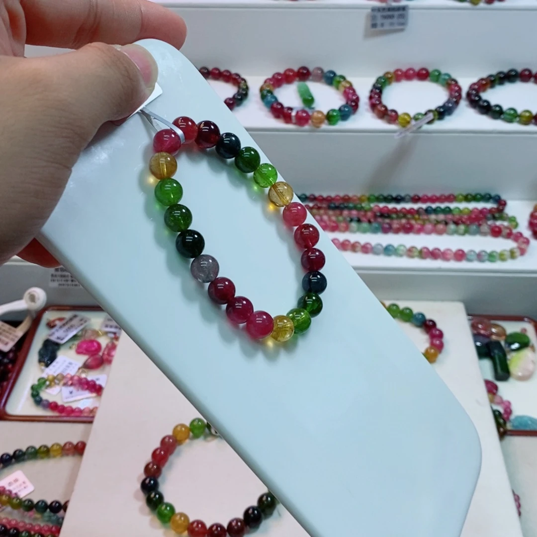 努***努未镶嵌手链碧玺多样性发一条