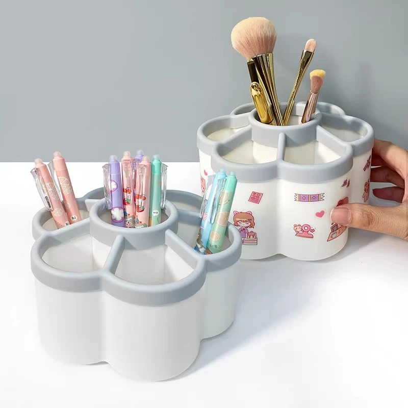 【新人特惠】旋转笔筒收纳筒学生办公室桌面创意笔桶高颜值大容量