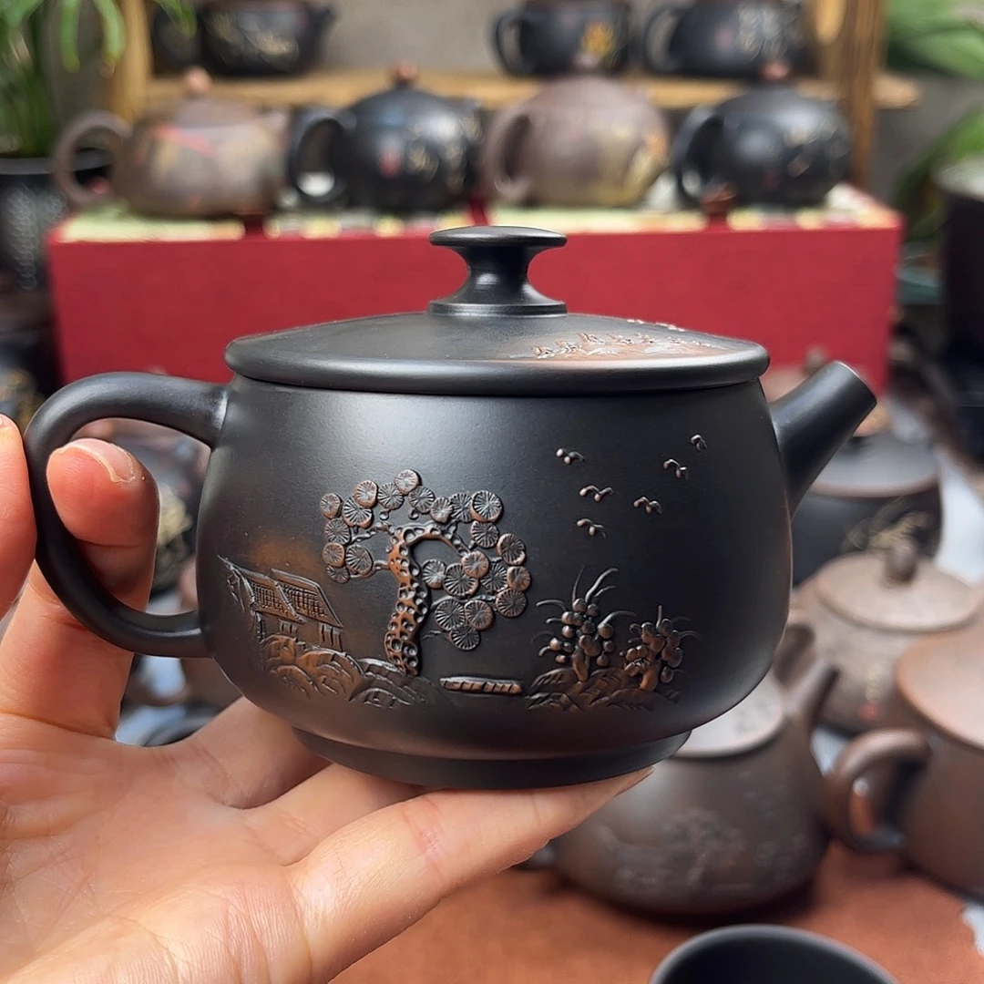 林***圈190毫升纯手工堆雕山水福利款