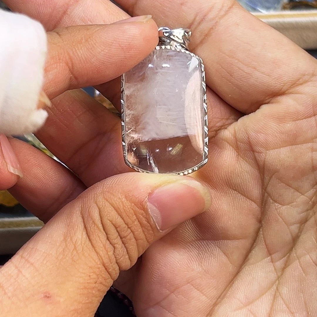 水晶颈饰未镶嵌蓝针