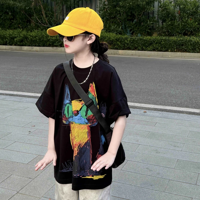 女童夏装日常休闲两件套时尚洋气女孩套装夏季2025新款短袖短裤