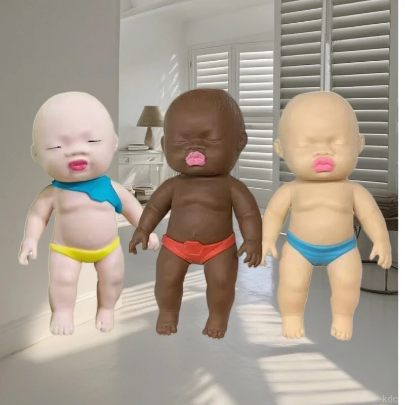 解压玩具黑娃娃掌心小黑娃缓解焦虑办公室解压神器上班族摸鱼玩具