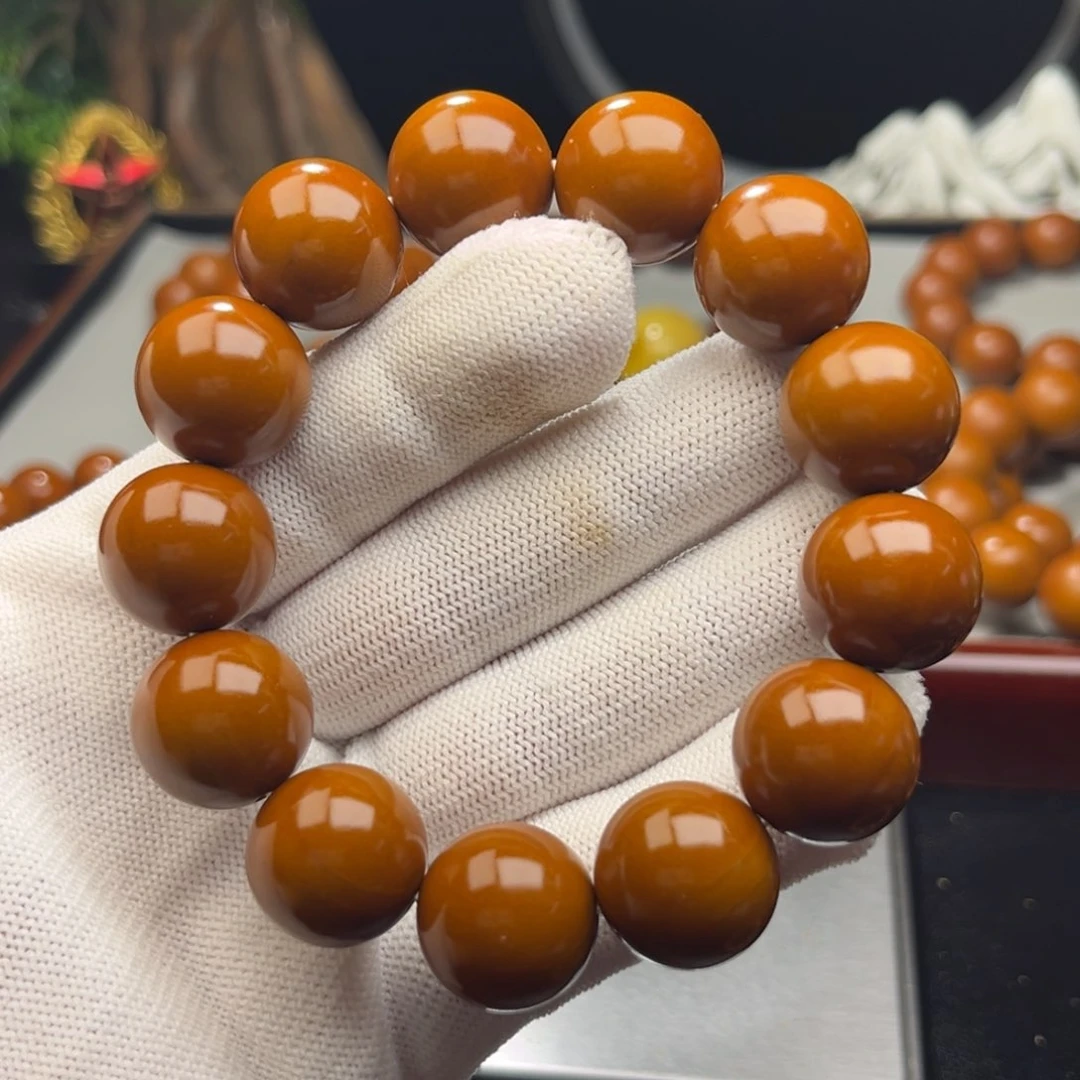 橄榄核手串职***人1.77+树王全品铁核 小孔 微瑕