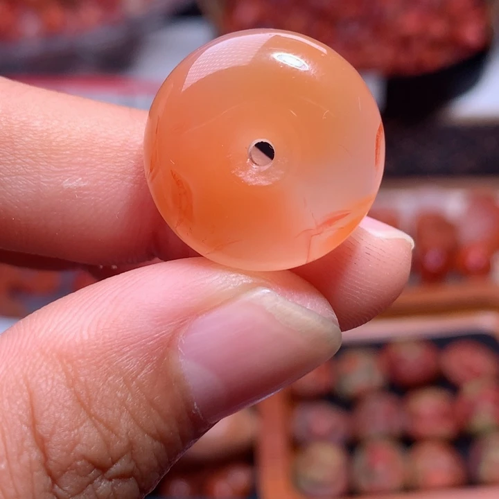 南红玛瑙未镶嵌南红平安扣
