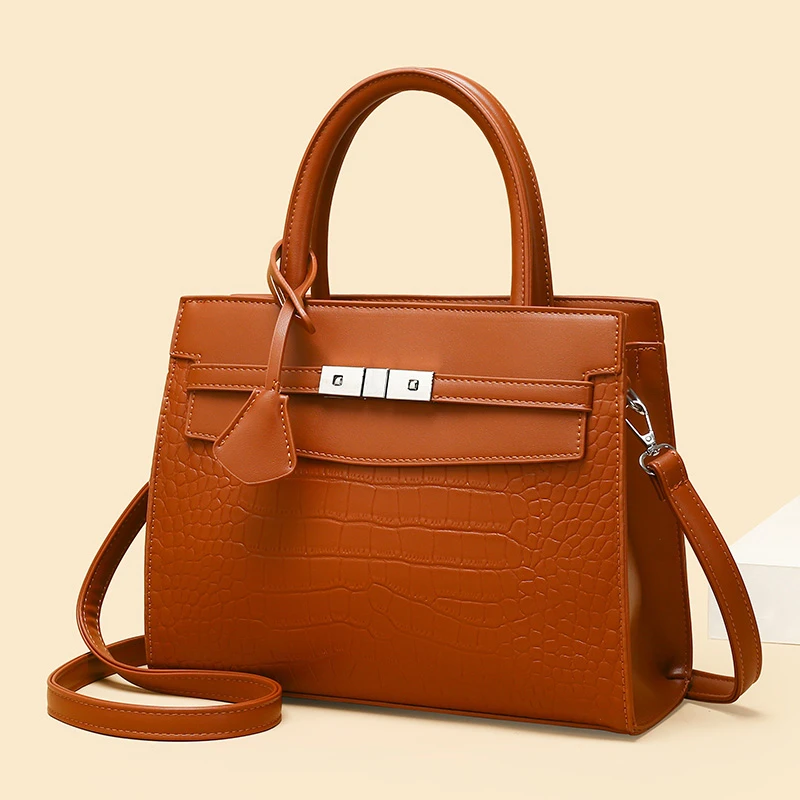 特价中秋子母套装复古风鳄鱼纹手提包时尚妈妈包单根休闲拉链耐磨
