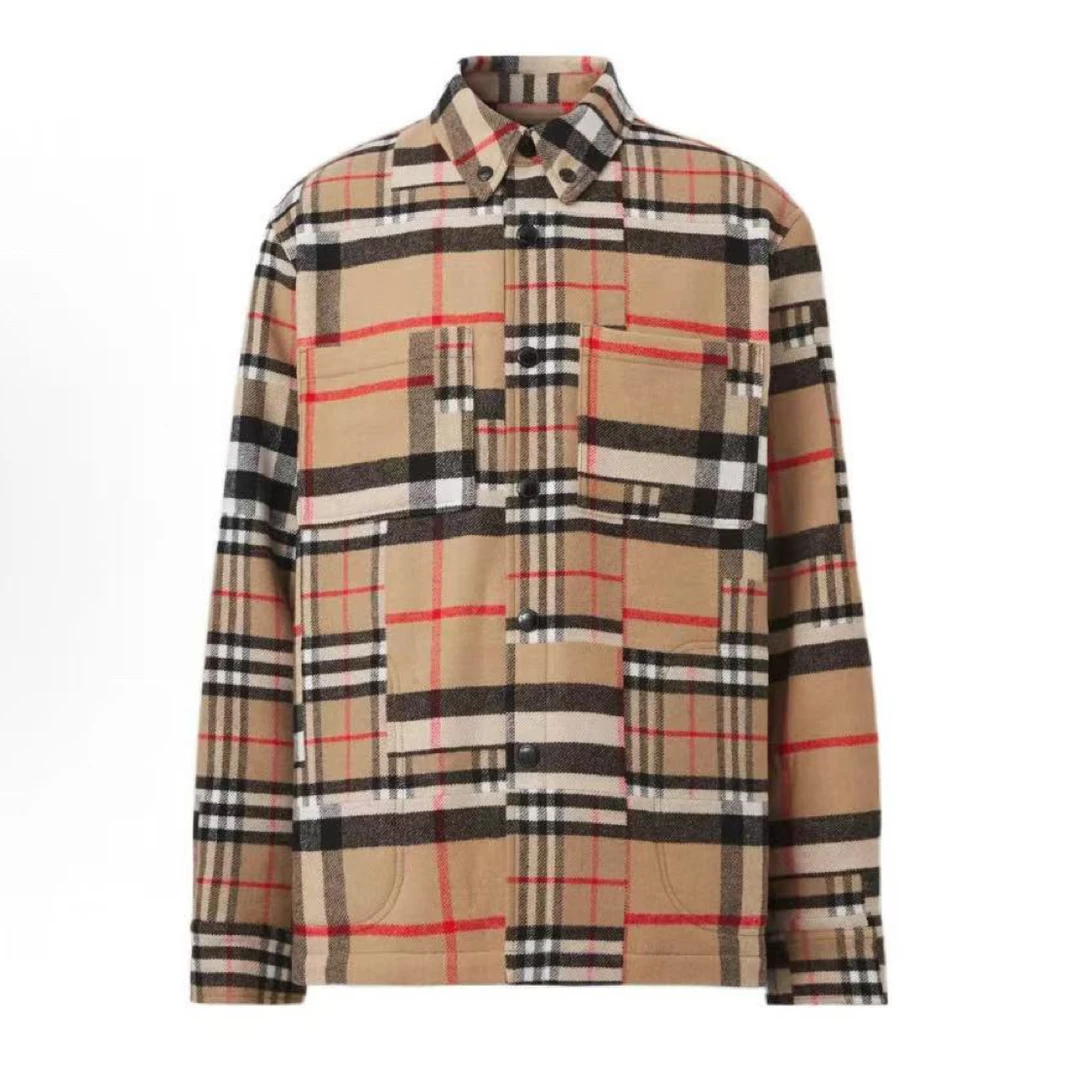 未使用 BURBERRY/博柏利  羊毛格纹外套 s码 BB10437