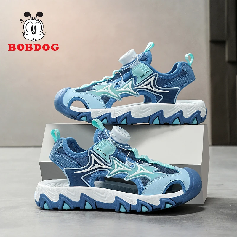 巴布豆男童凉鞋2025夏季新款儿童轻便舒适防滑软底中大童沙滩鞋潮