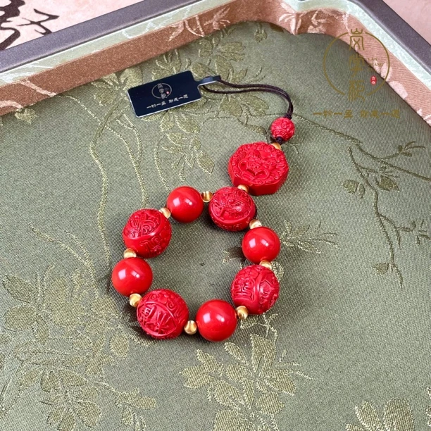 天然辰砂E950J 天然朱砂朱雀挂件