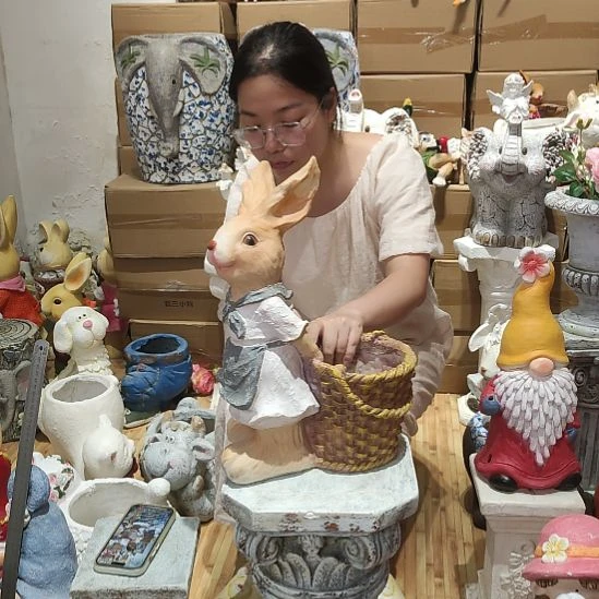 合成树脂树脂拖筐兔一个