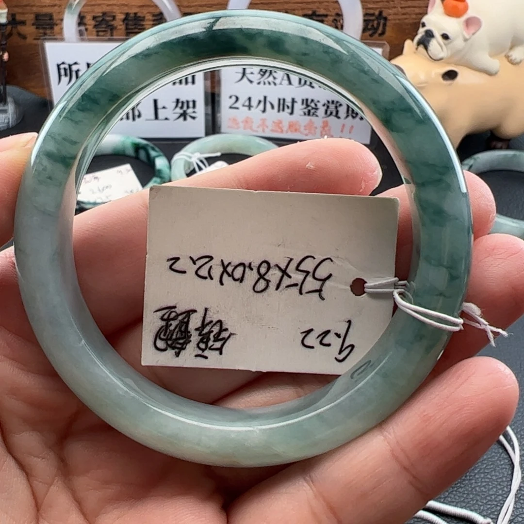 翡翠未镶嵌手镯55