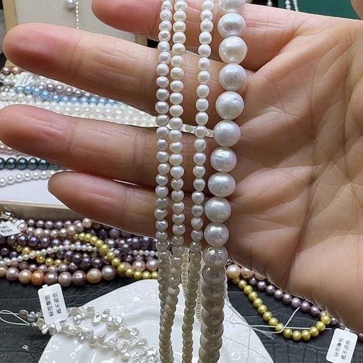 合金耳饰淡水珍珠