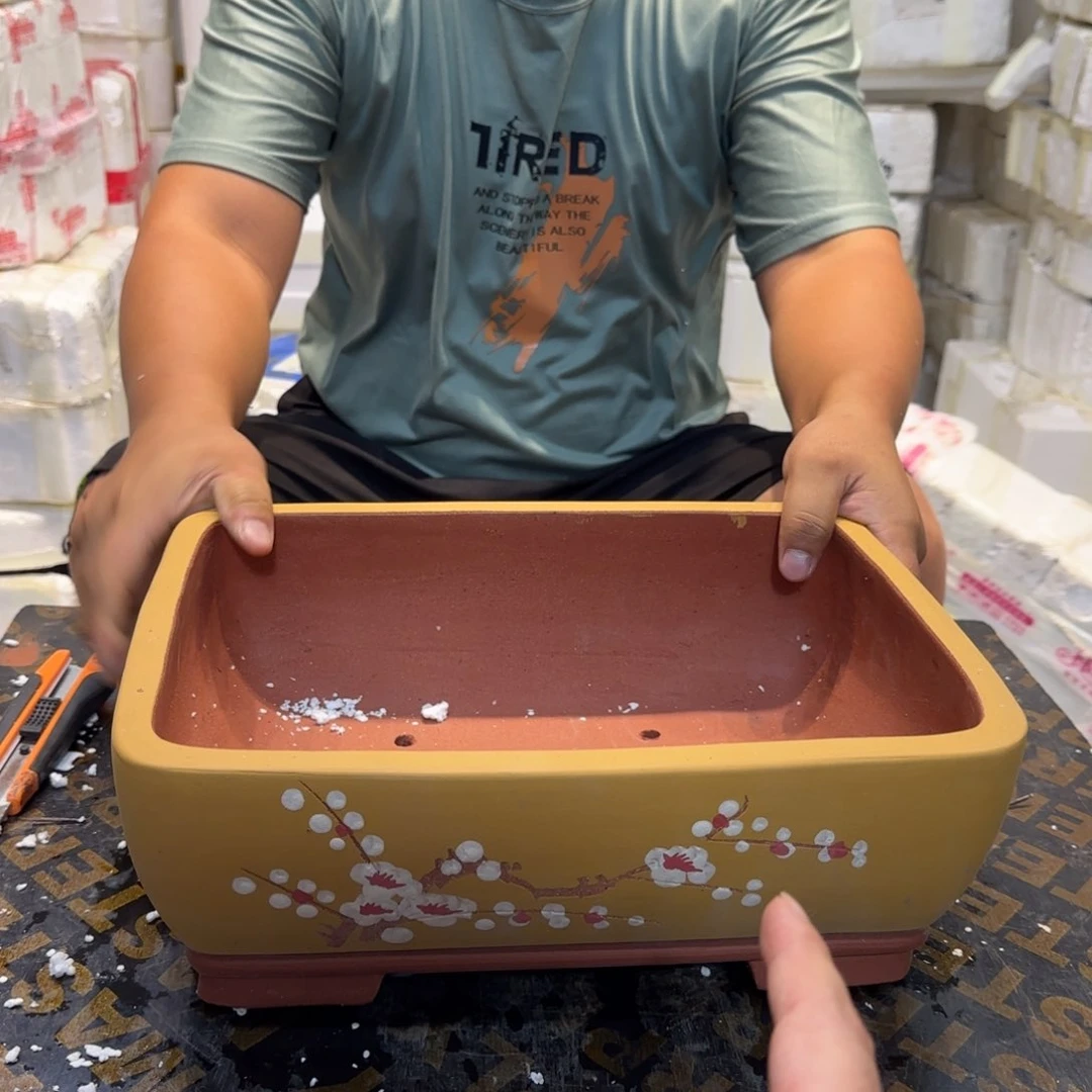 紫砂花盆口径29 21高度10