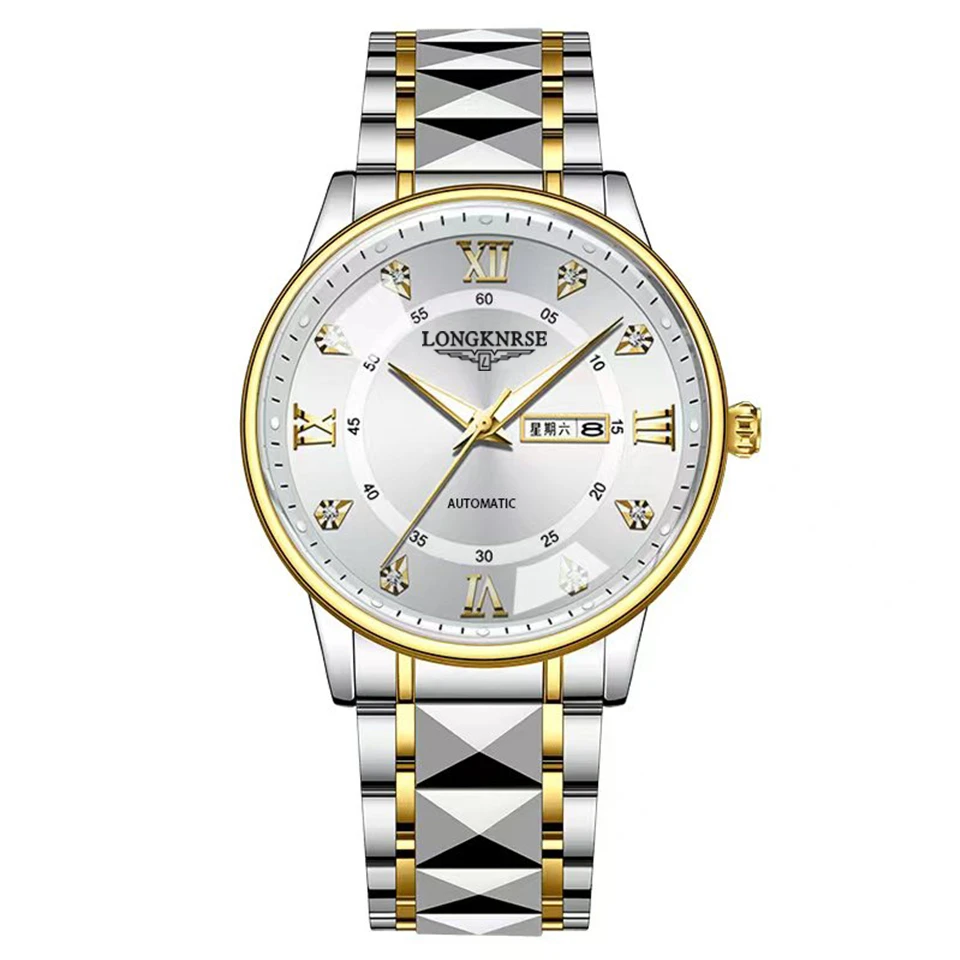 新款名匠指挥官系列双日历数字夜光防水商务男表L3007G专属