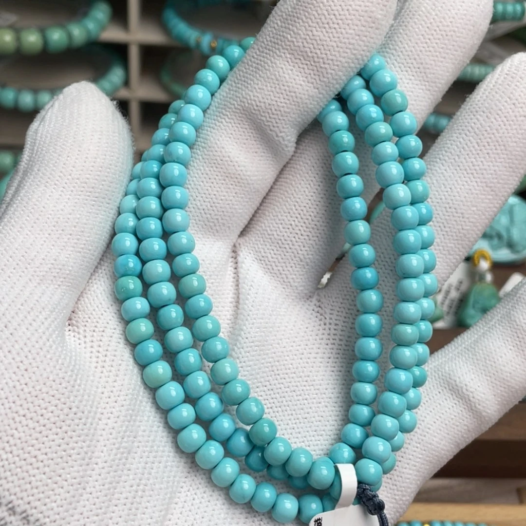 绿松石未镶嵌迦蓝梦老型长链1