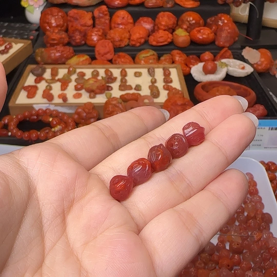 荔***式吊坠(不含链)未镶嵌南红玛瑙