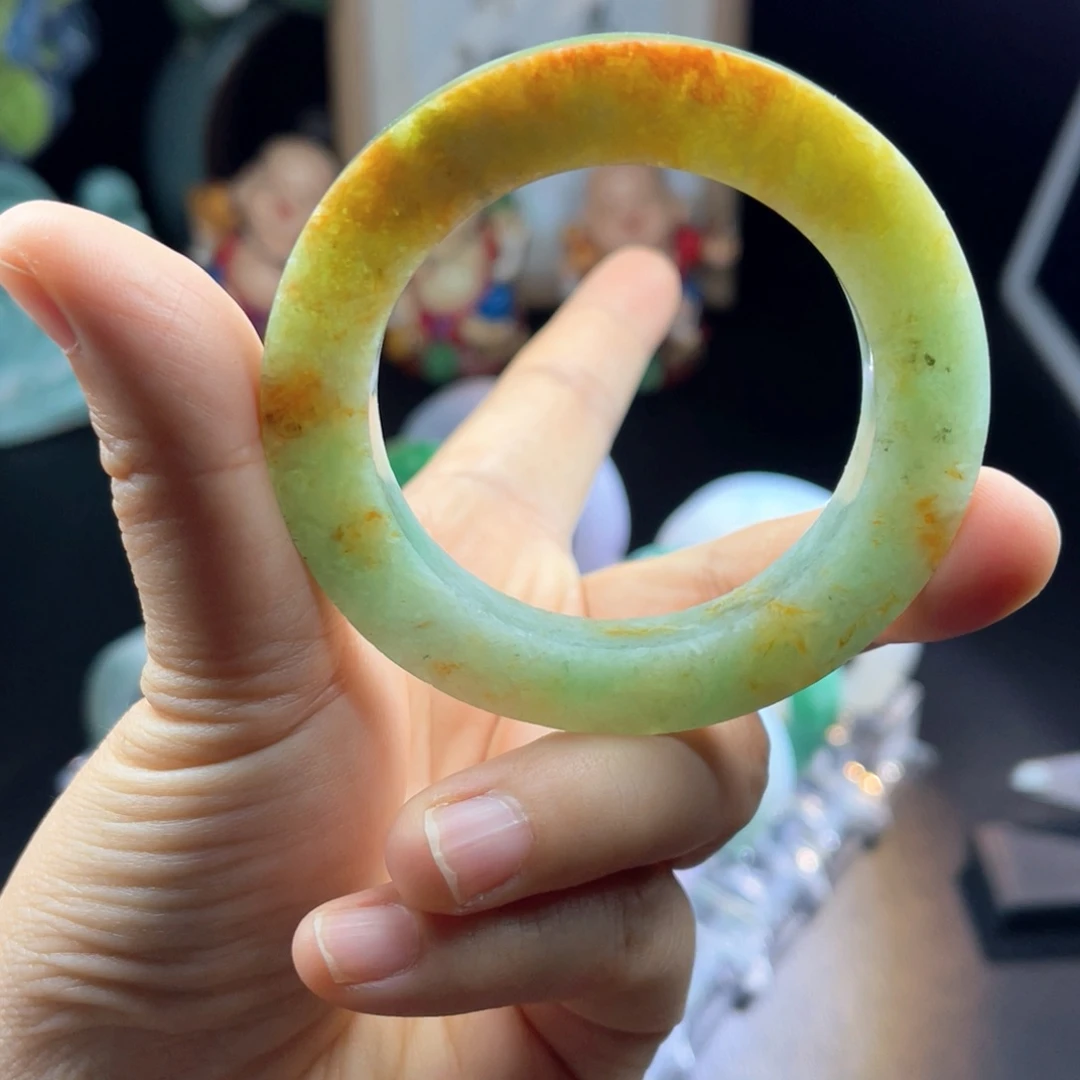 未镶嵌天然翡翠手镯定制定制翡翠