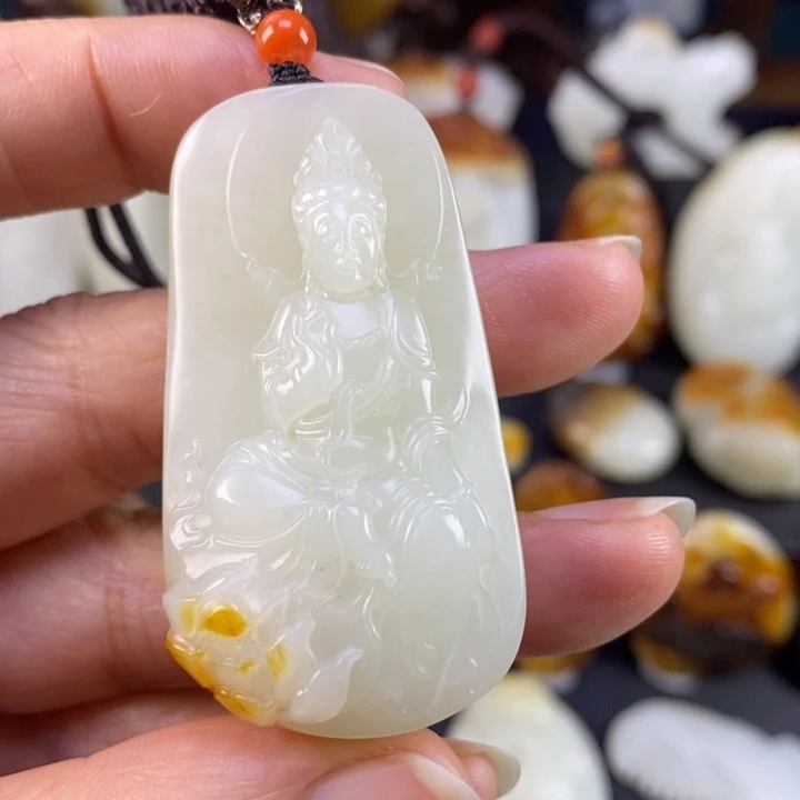 和田玉未镶嵌颈饰