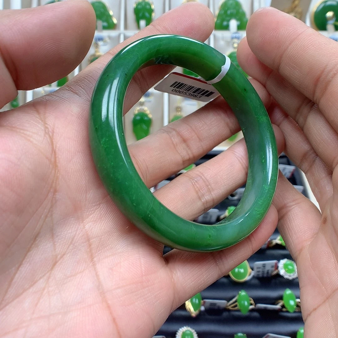 和田玉（碧玉）手镯未镶嵌58.3