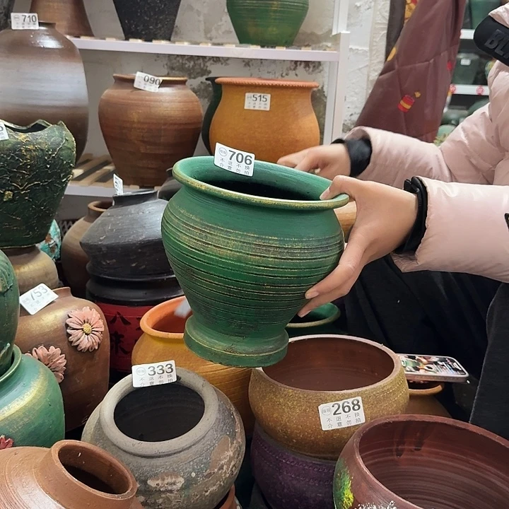 瑕疵金绿鱼尾706高度20口径18