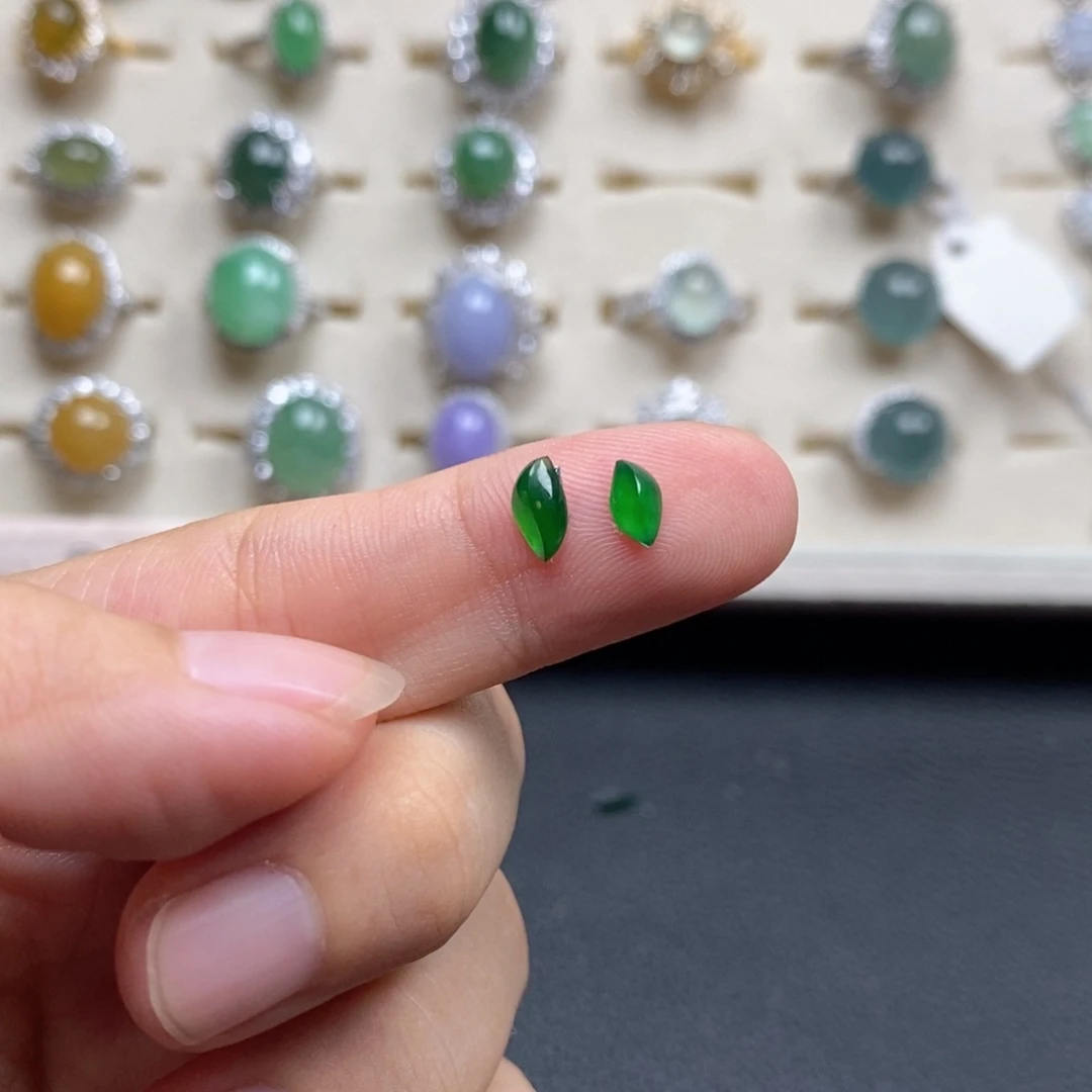 翡翠戒指银S925镶嵌哈****嘿戒指