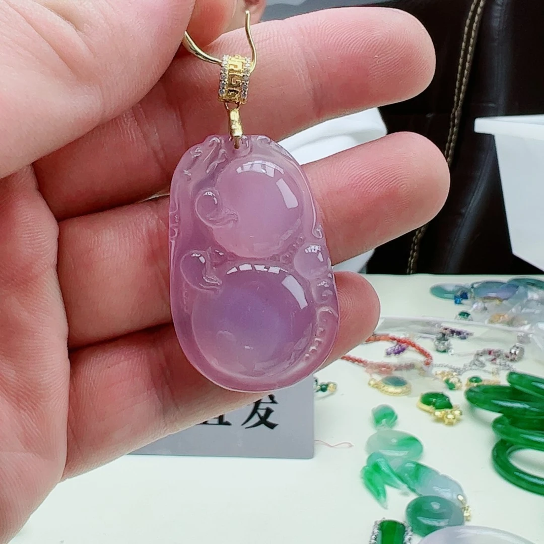 水晶吊坠(赠链)银S925镶嵌