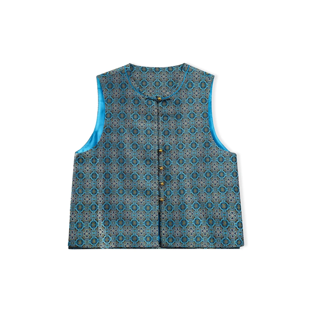 里外蚕丝非遗宋锦马甲