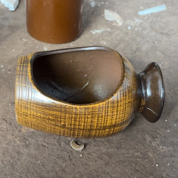 紫砂花盆口径13/21/13进水口1.5厘米