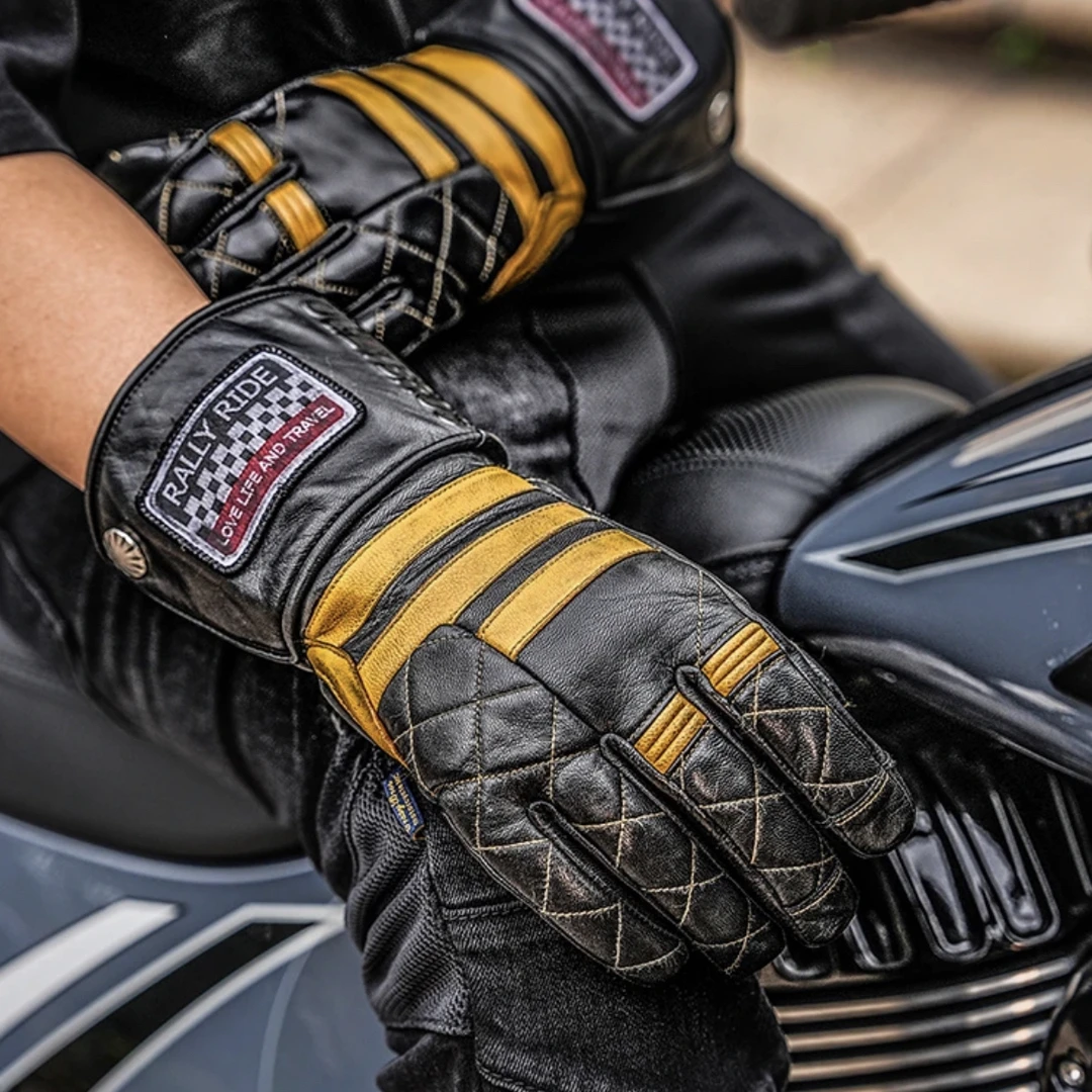 uglybros丑兄弟摩托车骑行手套冬季加绒防水复古哈雷宝马拿铁机车