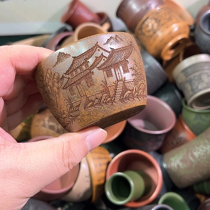 茶杯紫砂全手工紫砂主人杯