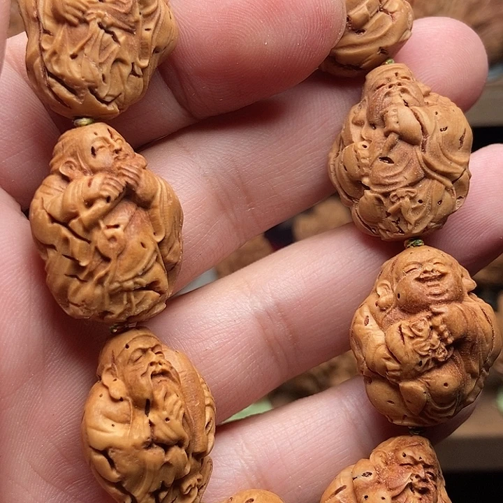 桃核整身八仙祝寿