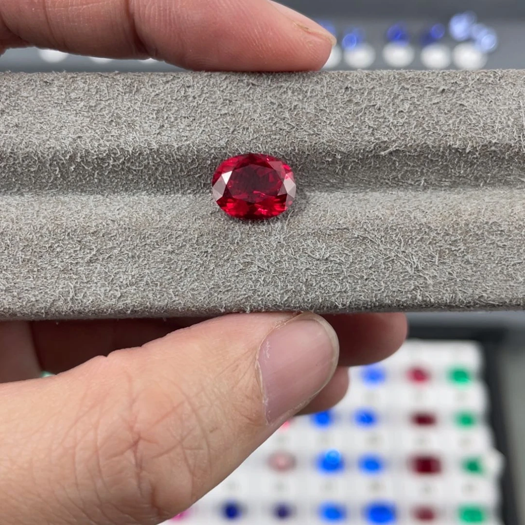 合成（培育） 红宝石裸石未镶嵌n****u3.9ct