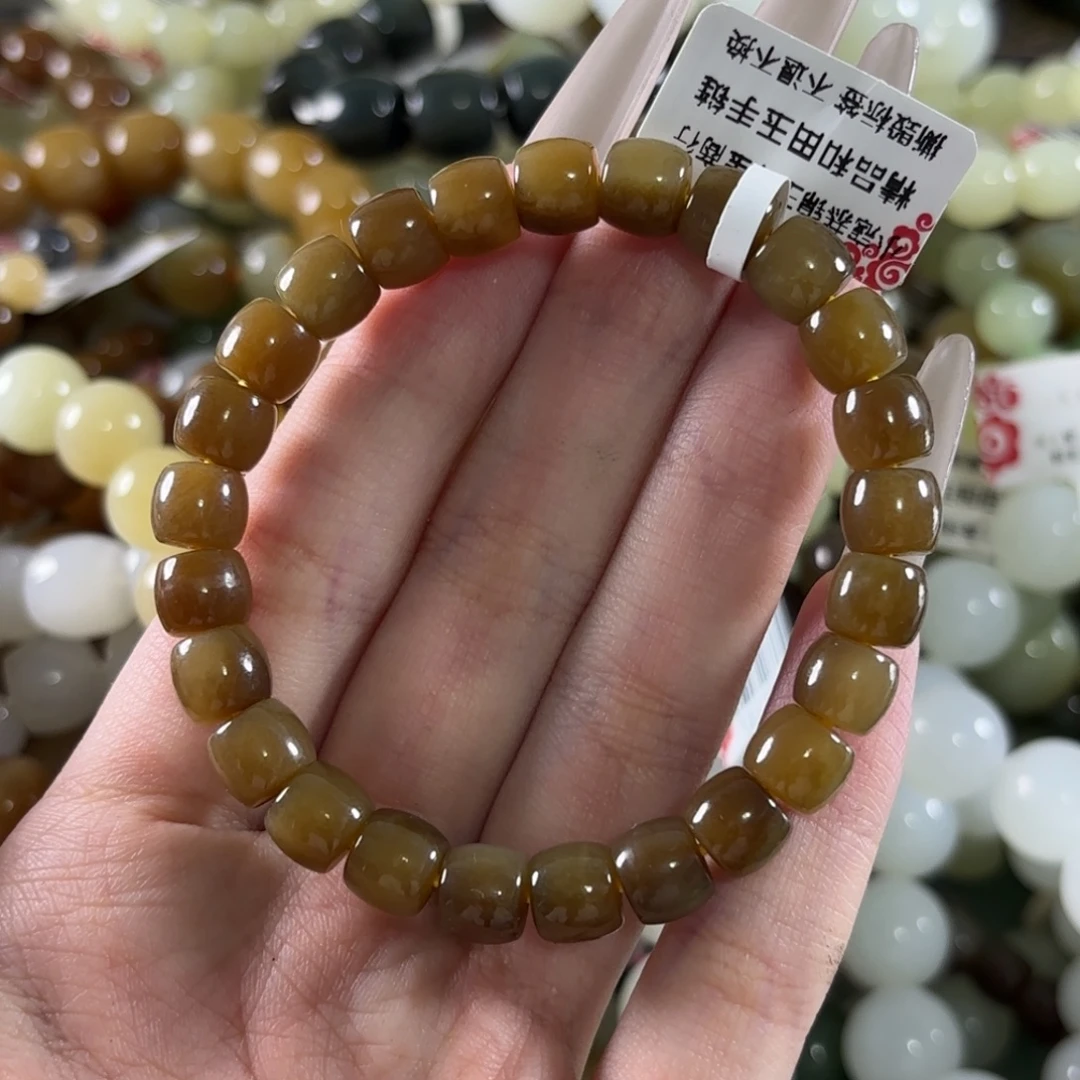 张***墨和田玉未镶嵌手链27