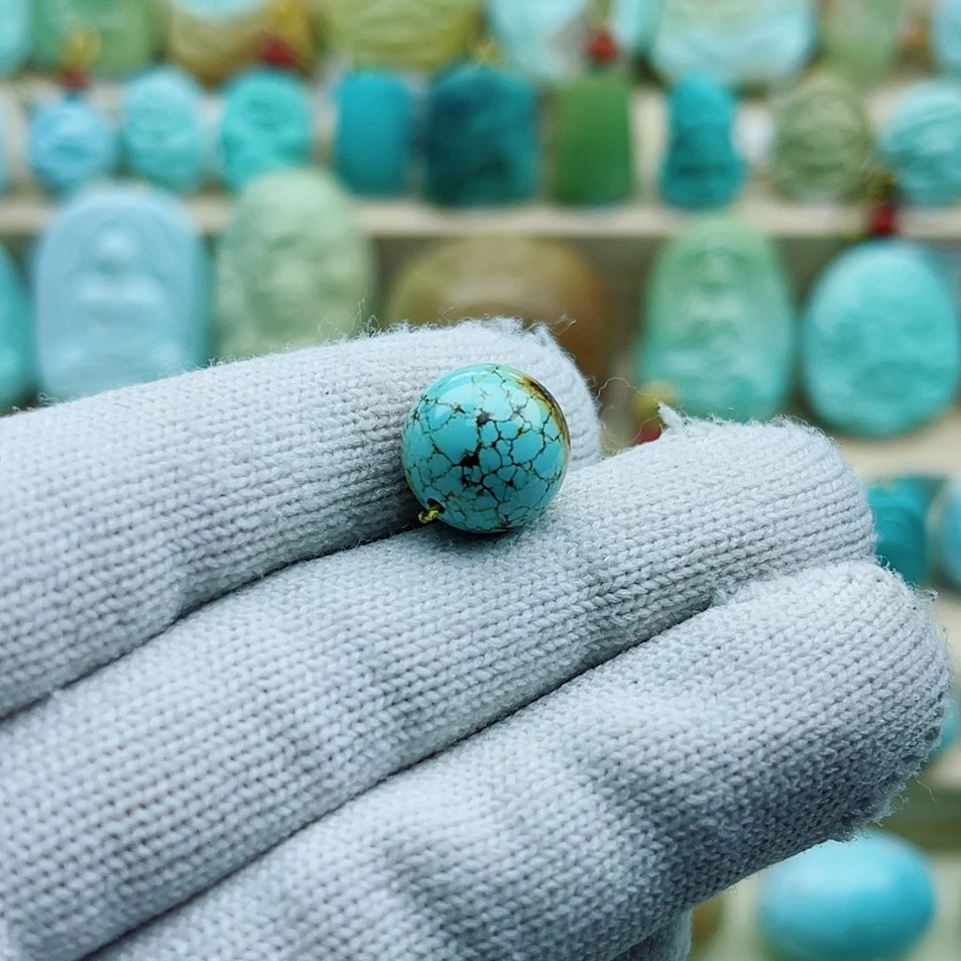 绿松石未镶嵌珠宝奇石11mm