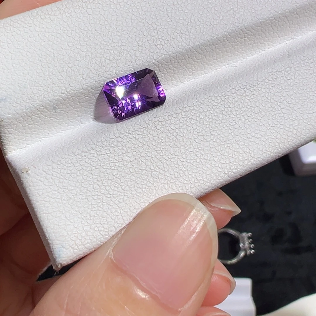 未镶嵌珠宝半成品紫晶1.6ct