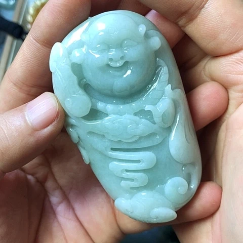 颈饰未镶嵌翡翠福豆豆珠宝翡翠颈饰