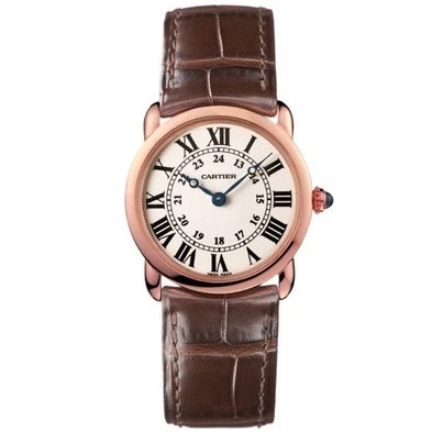 99新 Cartier/卡地亚 路易系列女表/29MM/18k玫瑰金/W6800151