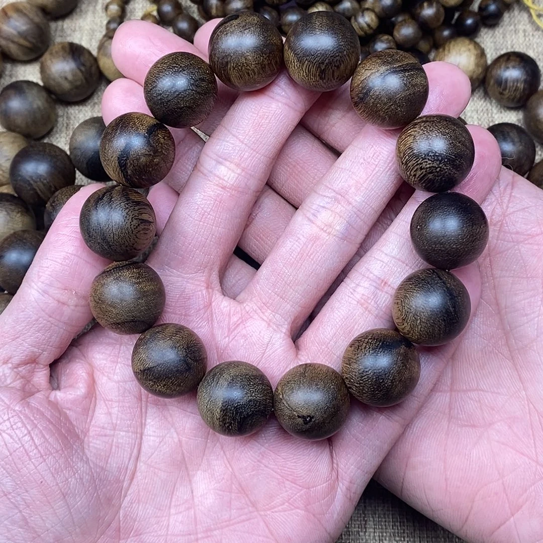 沉香手串越南芽庄白棋楠1.6高货瘤疤