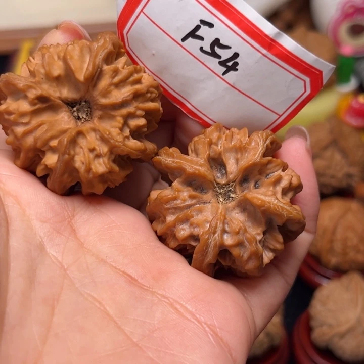 文玩核桃吊坠40全品凹底曹大龙四棱54