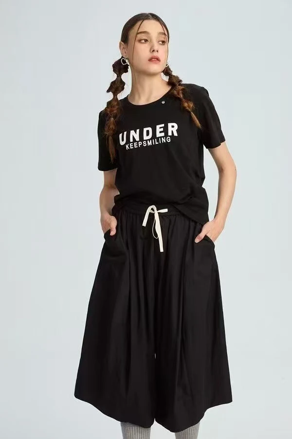 水淼2025夏高弹显瘦T恤0767